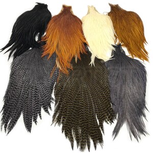 Keough Tyer&#39;s Grade Rooster Capes - Fly Tying Hackle Feathers, Premium Dry Fly Rooster Hackle, Hair Feather Extensions, Jewelry Making NEW!