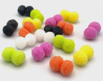 BOOBY EYES - Hareline Fly Tying Foam Material - 3 Sizes & 6 Colors Available NEW!