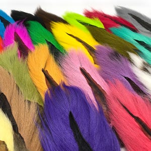 BUCKTAIL - Spirit River UV2 Fly Tying Buck Tail, Large Dyed Deer Tail Hair, Teasers, Jig Tying, Lure Making - 22 Colors Available!