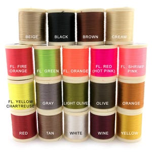 DANVILLE FLYMASTER PLUS Fly Tying Thread - 3/0 Waxed, 210 Denier, Jig Tying, Lure Making (You Choose Color)