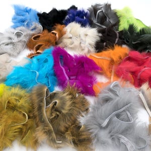 Crosscut Rabbit Strips - Zonker Strips Fly Tying Material, Cross Cut Rabbit Fur, Jig Tying, Fly Fishing, Crafts (CRS)