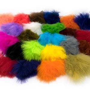 MARABOU Strung Blood Quills - Hareline Fly Tying Feathers, Jig Tying, Fishing Lure Making, Fly Fishing, Crafts (Choose Your Color)