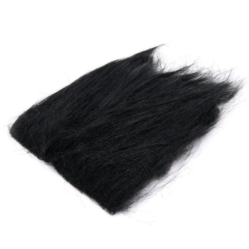 Extra Select Craft Fur - Hareline Fly Tying Material, Jig Tying, Fly Fishing, Lure Making, Fake Faux Fur 5x5" (You Choose Color) Black