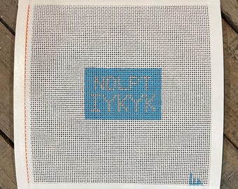 Needlepoint Luggage Tag, 13 Mesh Hand Painted Canvas, IFYKYK, If You Know You Know, Needlepoint Theme Luggage Tag, Fun Bag Charm, Ornament