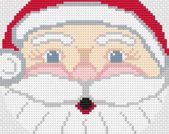 Santa Claus Needlepoint Pattern, 18 Mesh, Okanogan Original Design, Santa Face,  Needlepoint Chart Santa Claus Face, St. Nicholas, Christmas