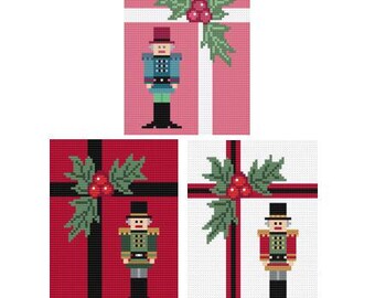 くるみ割り人形のアデラーニードルポイントラウンドクリスマス