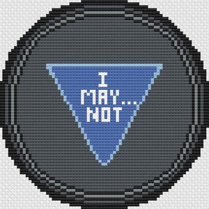 Eight Ball Fortune, Eight Ball, Needlepoint Pattern, Joke Eight Ball Prediction, Ambiguous Eight Ball, Needlepoint Chart,  Fortune Teller