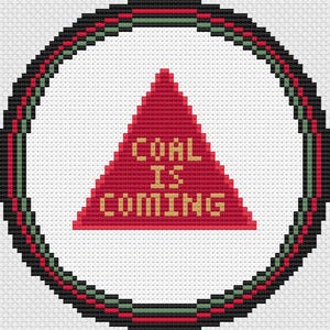 Classic Toy Christmas Ornament Needlepoint Pattern, Christmas Predictions, Christmas Theme Fortune Teller, Fun Holiday Needlepoint Pattern