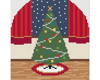 クリスマスツリー パッケージ ニードルポイント ステッチ ガイド