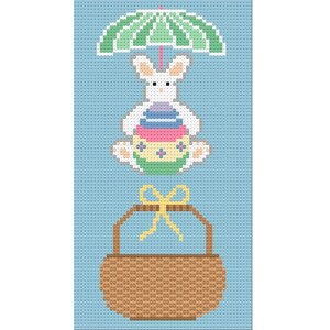 Easter Basket Needlepoint Pattern, Easter Bunny, Easter Egg, Needlepoint Chart, Easter Theme Needlepoint, Operation Egg Drop Needlepoint