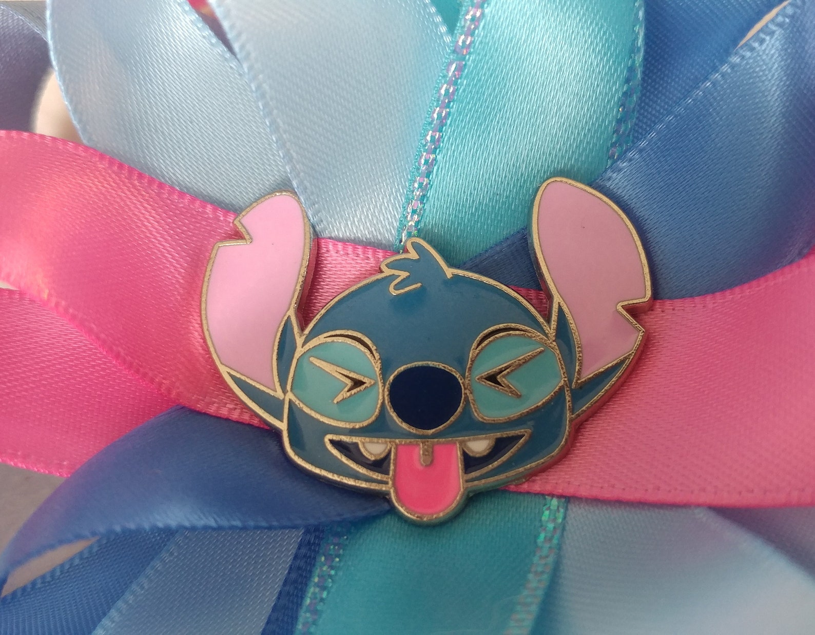 Stitch From Lilo and Stitch Satin Hair Bow With French Clip Etsy Canada