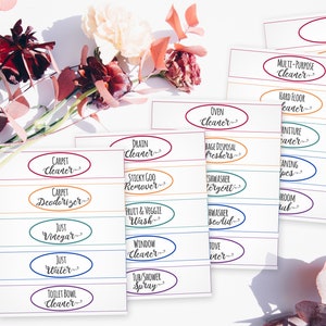 Cleaning Labels, Cleaning Printable, Cleaning House, Home Labels, Blank ...