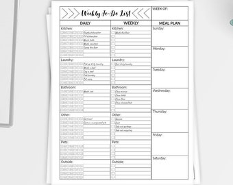 Toward do record printable Etsy graphic regarding Printable Todo List identify Toward do checklist printable Etsy