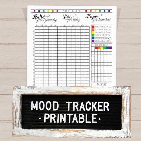 mood tracker, mood tracker planner, mood journal, printable mood, printable tracker, health tracker, health printables, mental health