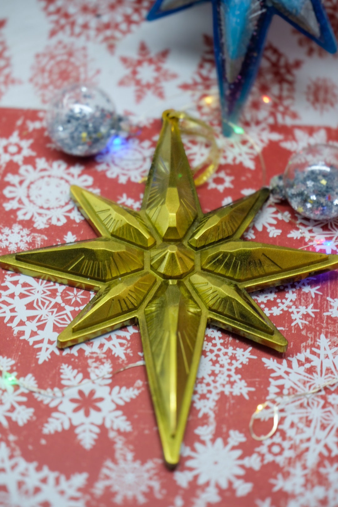 Star Tree Decoration Large Star Christmas Tree Decoration. Etsy
