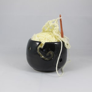 Yarn Bowl - Handmade Home Decor - Crafts - Crochet - Knit - Hobbies - Knitting Bowl - Wool Bowl - Crochet Bowl - Wool - Ceramic Yarn Bowl