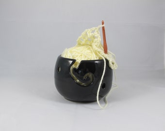 Yarn Bowl - Handmade Home Decor - Crafts - Crochet - Knit - Hobbies - Knitting Bowl - Wool Bowl - Crochet Bowl - Wool - Ceramic Yarn Bowl