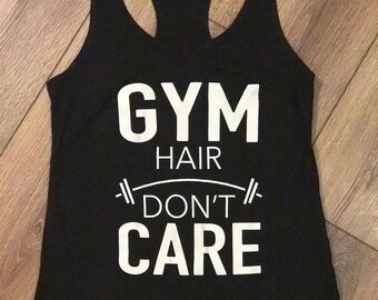 Gym Hair Don T Care Etsy