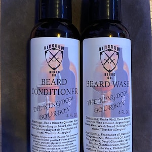 Beard Wash/Conditioner (Waterproof labels)