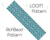 Bead loom patterns bracelet Loom beading pattern PDF - Geometric