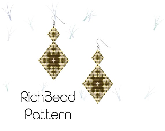 Bead Loom Earrings Patterns Loom Seed Bead Patterns Beadweaving
