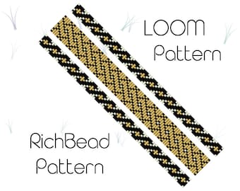 Feine perlen armband muster quadratisch perlen muster Miyuki delica perlen muster pdf zum ausdrucken und drucken