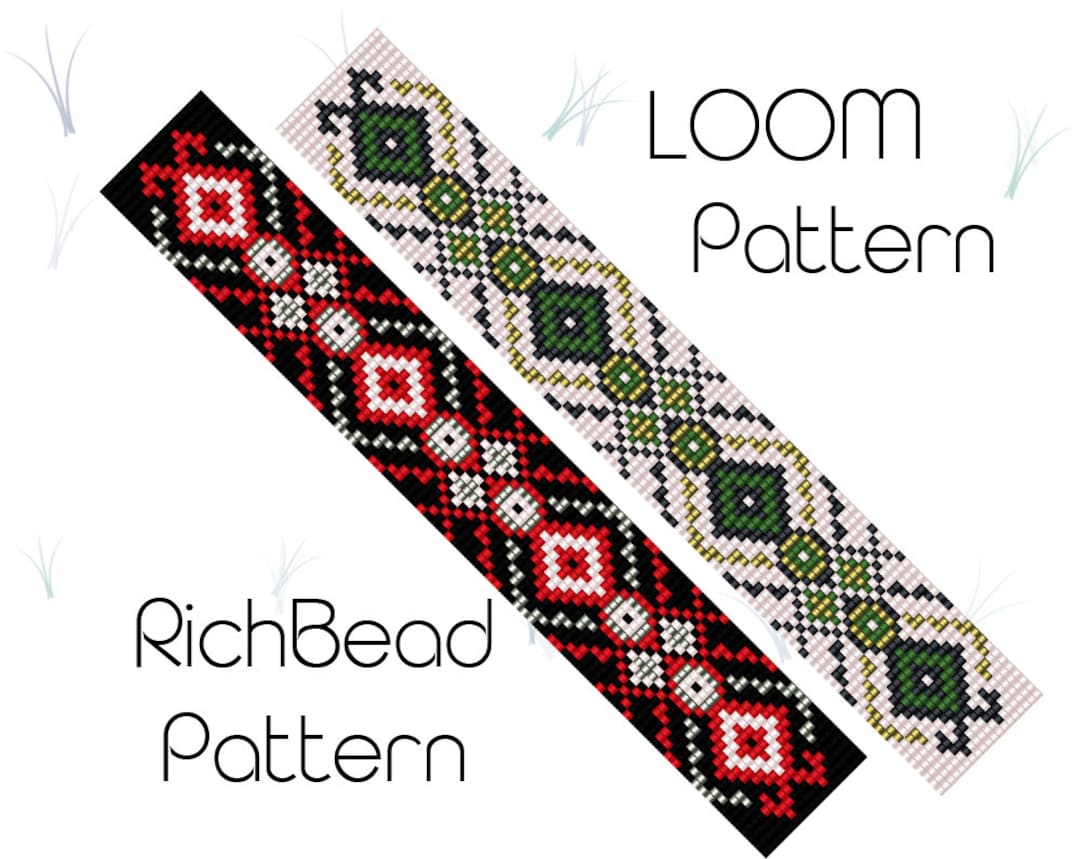 Seed Bead Bracelet Pattern Bead Loom Patterns Bracelet Etsy