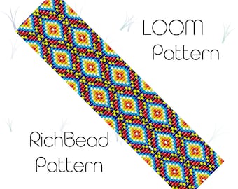 Loom perlen weben muster Perlenarmband muster Delica perlen armband Miyuki muster PDF WORD CHAPT