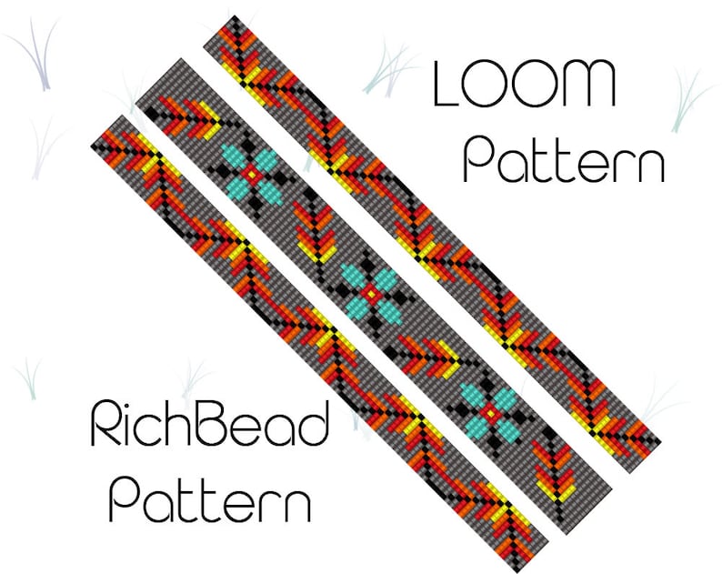 Bead Loom Patterns Native American Seed Bead Bracelet Patterns Etsy