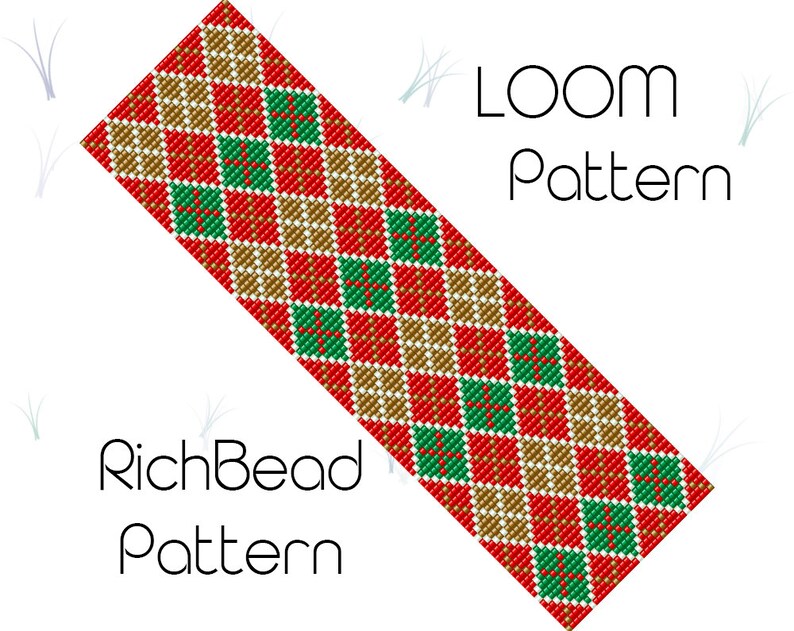 christmas-seed-bead-bracelet-patterns-loom-stitch-pattern-diy-etsy
