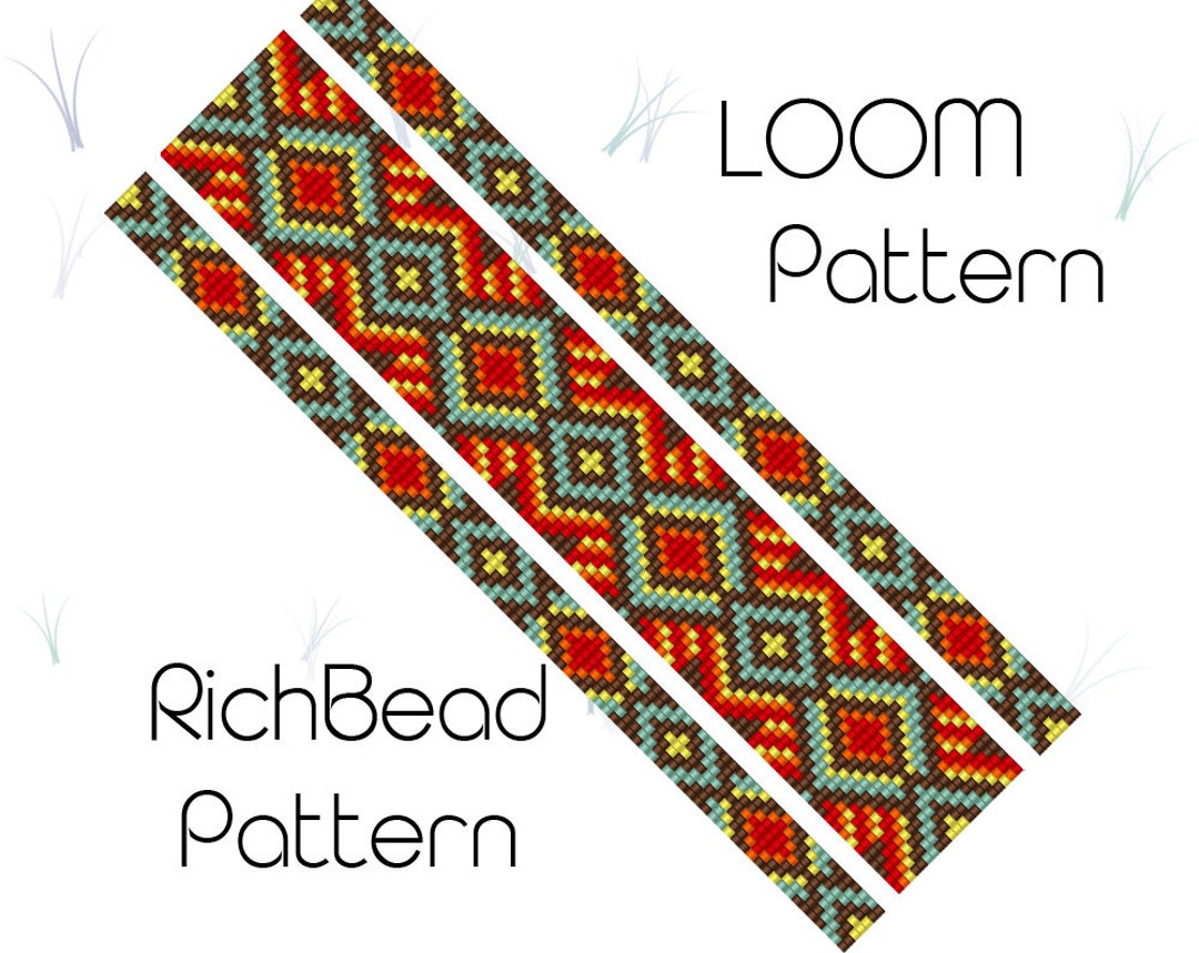 Bead Loom Patterns Beading Loom Seed Bead Bracelet Patterns Loom ...