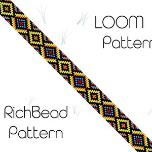 Beaded hat band pattern western Cowboy hat band bead loom patterns Cowgirl hatband beading patterns Beadwork patterns Seed bead belt pattern