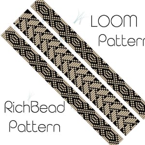 Narrow bead loom patterns Bead loom patterns Beading loom bracelet patterns Skinny beaded bracelet pattern