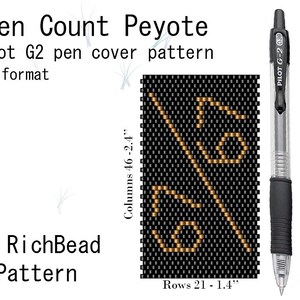 67 pen wrap for G2 Pilot Delica even count peyote Six Seven meme cover pattern Seed bead pen sleeve Pen case PDF DIY