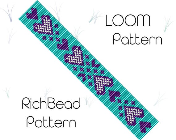 Bead & Blossom - Gilded Hearts Loom Bracelet – PDF Pattern - Learn French  Beading