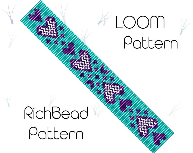 Beaded Loom Bracelet Pattern, PDF Seed Bead Bracelet, DIY Beading