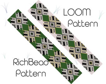 Perlenarmband Anleitung: Miyuki Delica Loom (PDF)