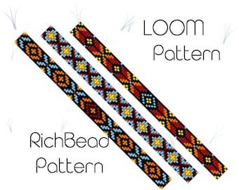 Bead Loom Muster Indianer Seed bead Armband Muster Narrow Armband Loom Weaving Delica Perlenarmband Skinny Perlenmuster