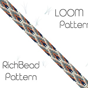 Beaded hat band pattern Cowboy hat band bead loom patterns Cowgirl hatband loom beading patterns Beadwork pattern Seed bead belt pattern PDF