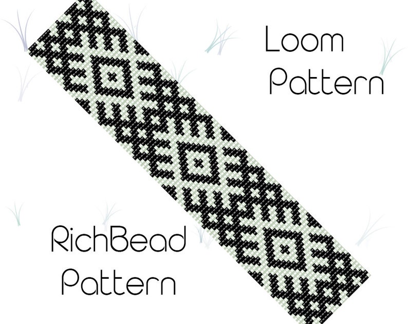 Celtic Bead Loom Bracelet Patterns Seed Bead Loom Cuff Pattern | Etsy