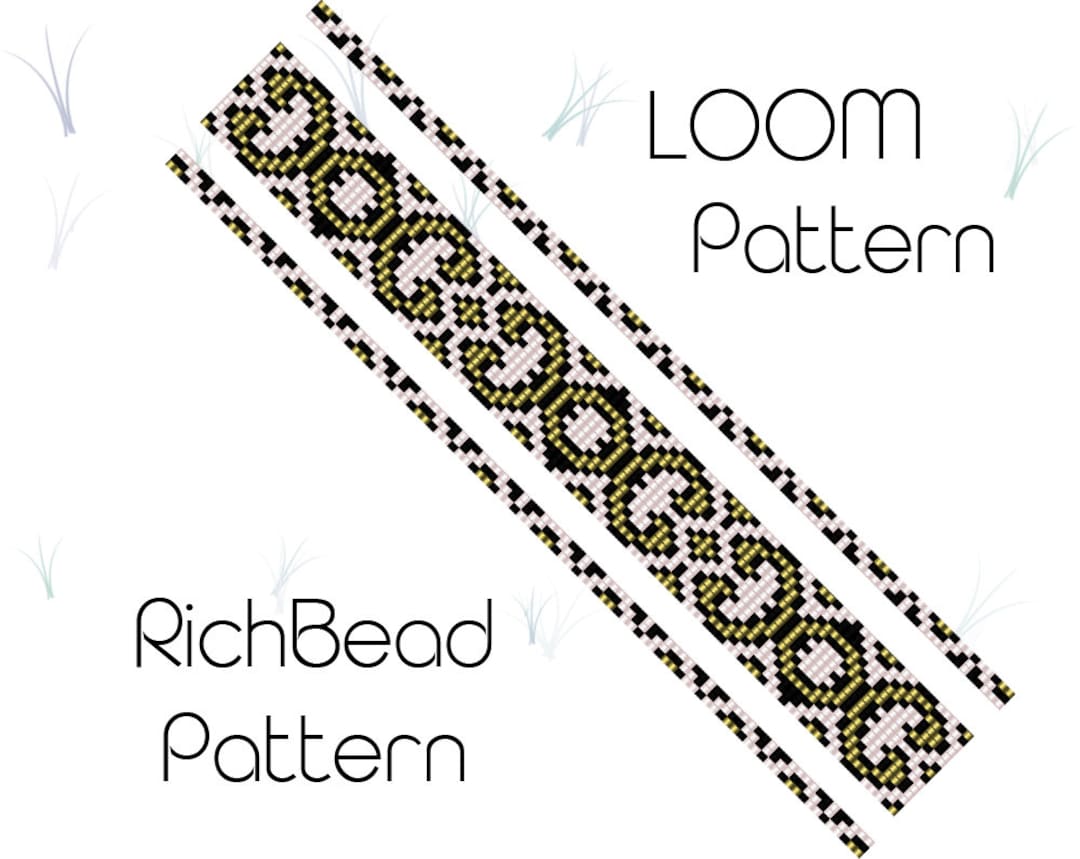 Hearts Seed Bead Bracelet Patterns for Beginners Narrow Etsy