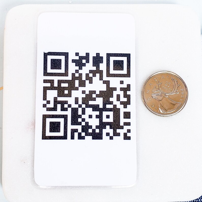 Custom QR Code Wallet Card QR Code Business Card Scannable Etsy