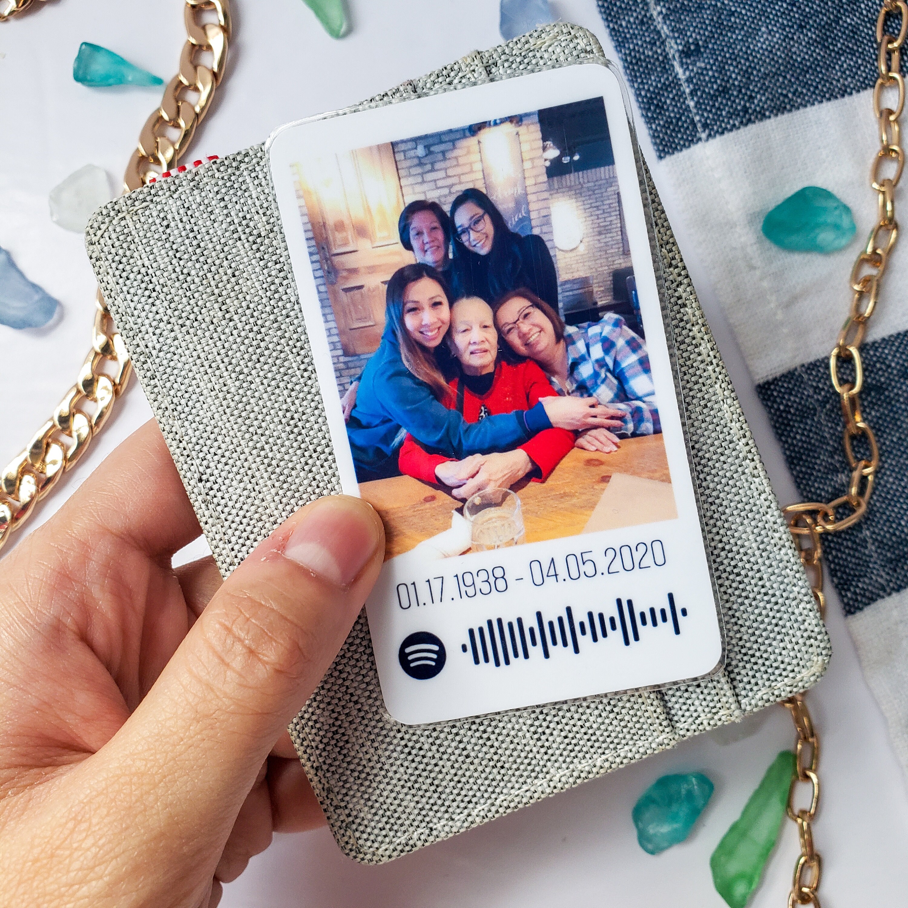 Custom Photo Spotify Code Wallet Card Wallet Card Music | Etsy