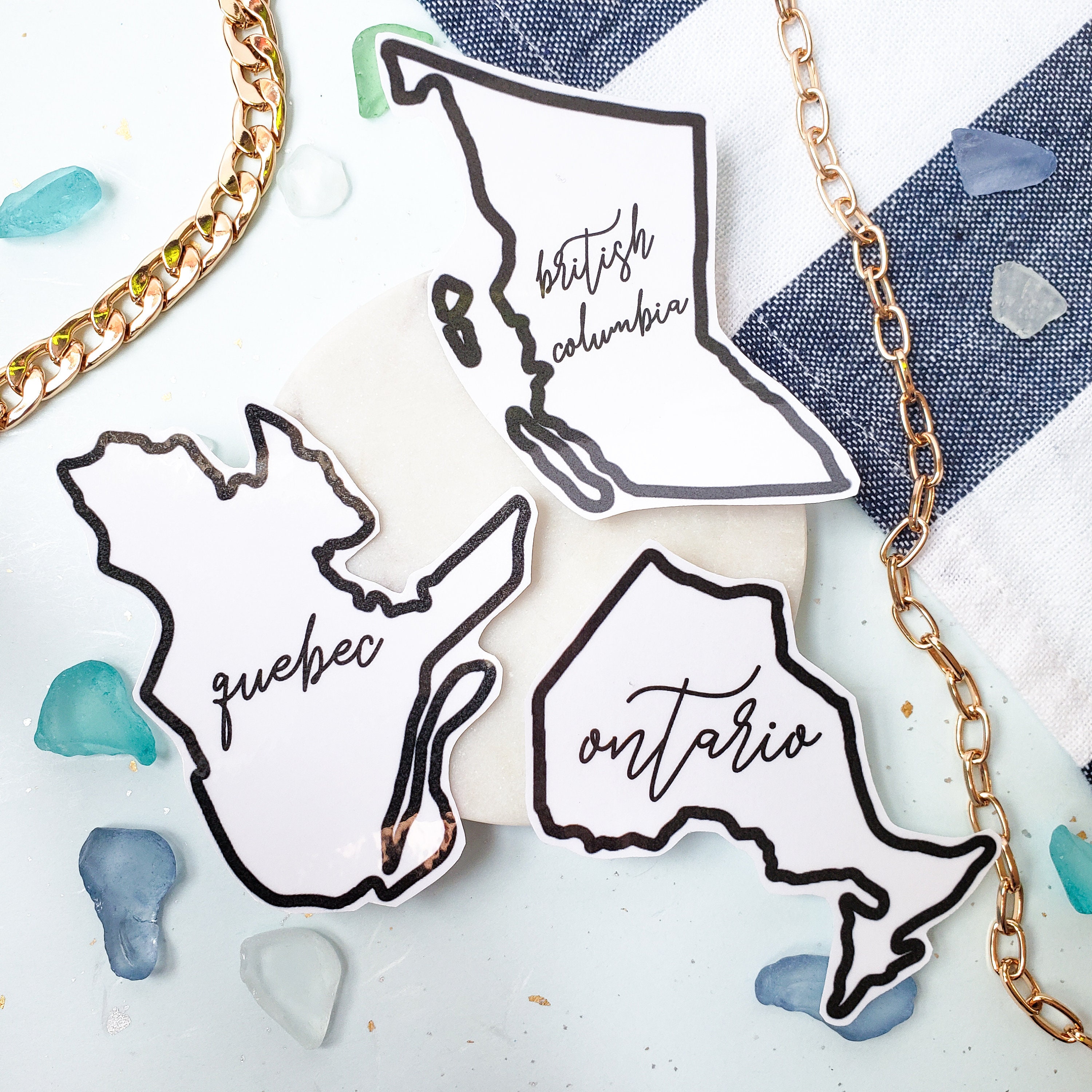 Canadian Province Stickers Canada Gift Canada Sticker Etsy