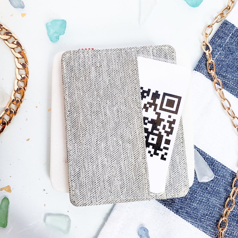 Custom QR Code Wallet Card QR Code Business Card Scannable Etsy