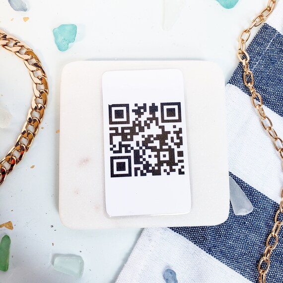 Custom QR Code Wallet Card QR Code Business Card Scannable Etsy Canada