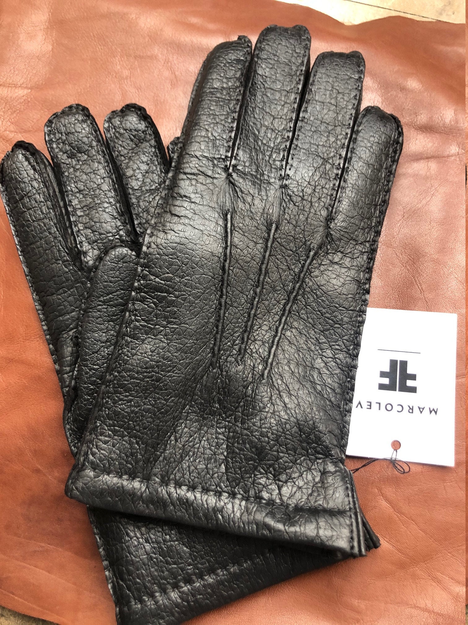 Vilcabamba - Peccary Leather Gloves - Men Cork / 8.5