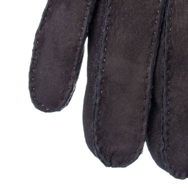 Men's Winter Leather Gloves Shearling Fur Gloves Etsy Canada