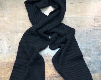Merino Wool Scarf - Black