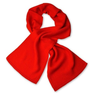 小物 John Smedley Storm Ribbed Scarf John Smedley Ribbed Red Merino Wool Scarf - Etsy